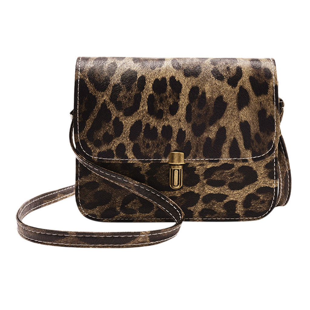 Women Leopard Print Shoulder Bag
